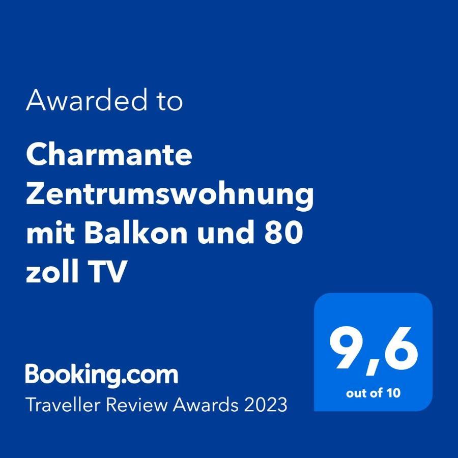 Appartement Charmante Zentrumswohnung Mit Balkon Und 80 Zoll Tv